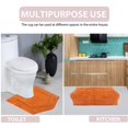 thumbnail image 6 of Home Weavers Waterford Collection 100% Cotton Non-Slip Bathroom Rug Set Machine Washable Bathroom Rug-17"x24", Bath Rug- 21"x34", Terracotta Color 2 Piece Bath Rug set, 6 of 8