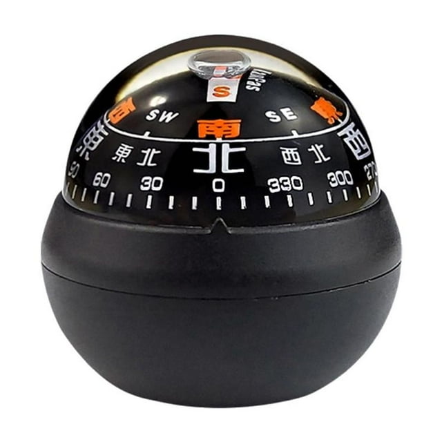 Compass for Car Dashboard Compass Ball Shockproof Waterproof Luminous Ball A2W4