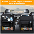 thumbnail image 4 of Organizador Para Asiento Bloosom  Trasero Auto Coche Mesa Bolsa 2 Pzs Negro, 4 of 4