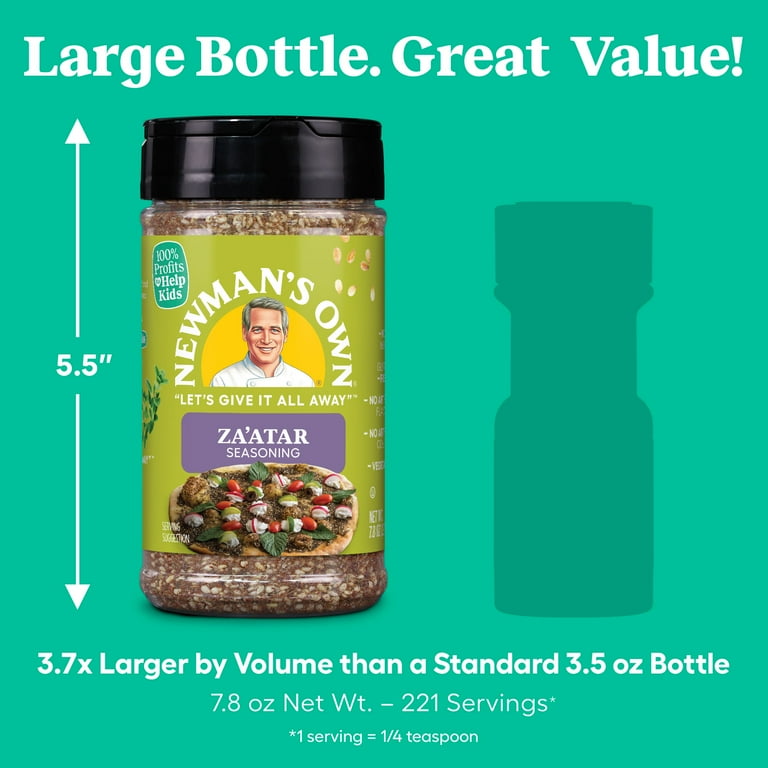 Newman's Own Za'atar Seasoning, Tahini Spices, No MSG, Gluten Free