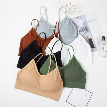 Clearance! Padded Bralettes For Women, 6 Pcs Sports Bras For Women Pack, GXR V B Cami L3J1