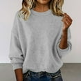 thumbnail image 2 of Sweaters for Womenknit Textured Hoodie Loose Fit Drawstring Hoodie Oversized Sweaters V Neck Cozy Knitted Drawstring Hooded Plus Size Ribbed Knit Hoodie Sweaters Pullover Sweater S-Xl, 2 of 9