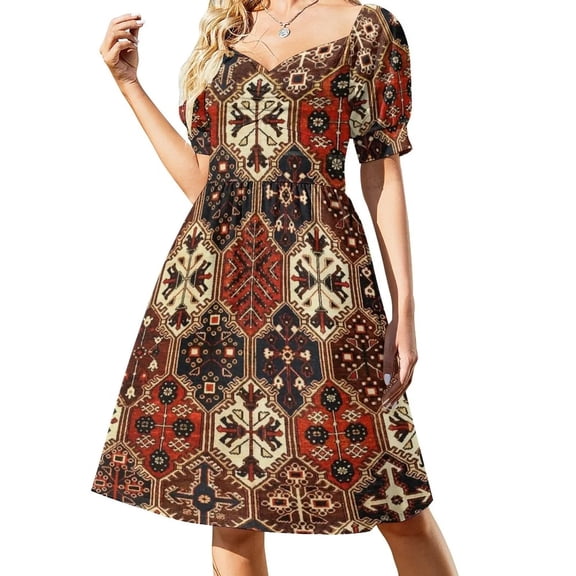 Bakhtiari Tribal Ethnic Antique Persian Carpet Print Dress summer dress daily prom dresses 2024 women party dresses