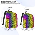 thumbnail image 3 of Yiaed Animal Paw Rainbow Print Backpack, Premium Laptop Backpack, Travel Backpack for Women, Lightweight Backpacks, Comfortable Back Pack-Small, 3 of 5