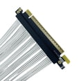 thumbnail image 1 of PCIe 5.0 X16 GPU Graphics Card Extension Cable PCI-E 5.0 Gen5 64GB/S Silver-Plated Cable 90°Right Angle Riser Cable 10cm,1 * PCIe 5.0 X16 GPU Graphics Card Extension Cable,Silver, 1 of 10