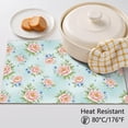 thumbnail image 5 of Placemat, Pioneer Flower Floral Print Pattern Place Mats Table Mat Set Of 2, PVC Washable Placemats for Party Kitchen Dining Decoration, 18x12 Inch, Fade Resistant, 5 of 6