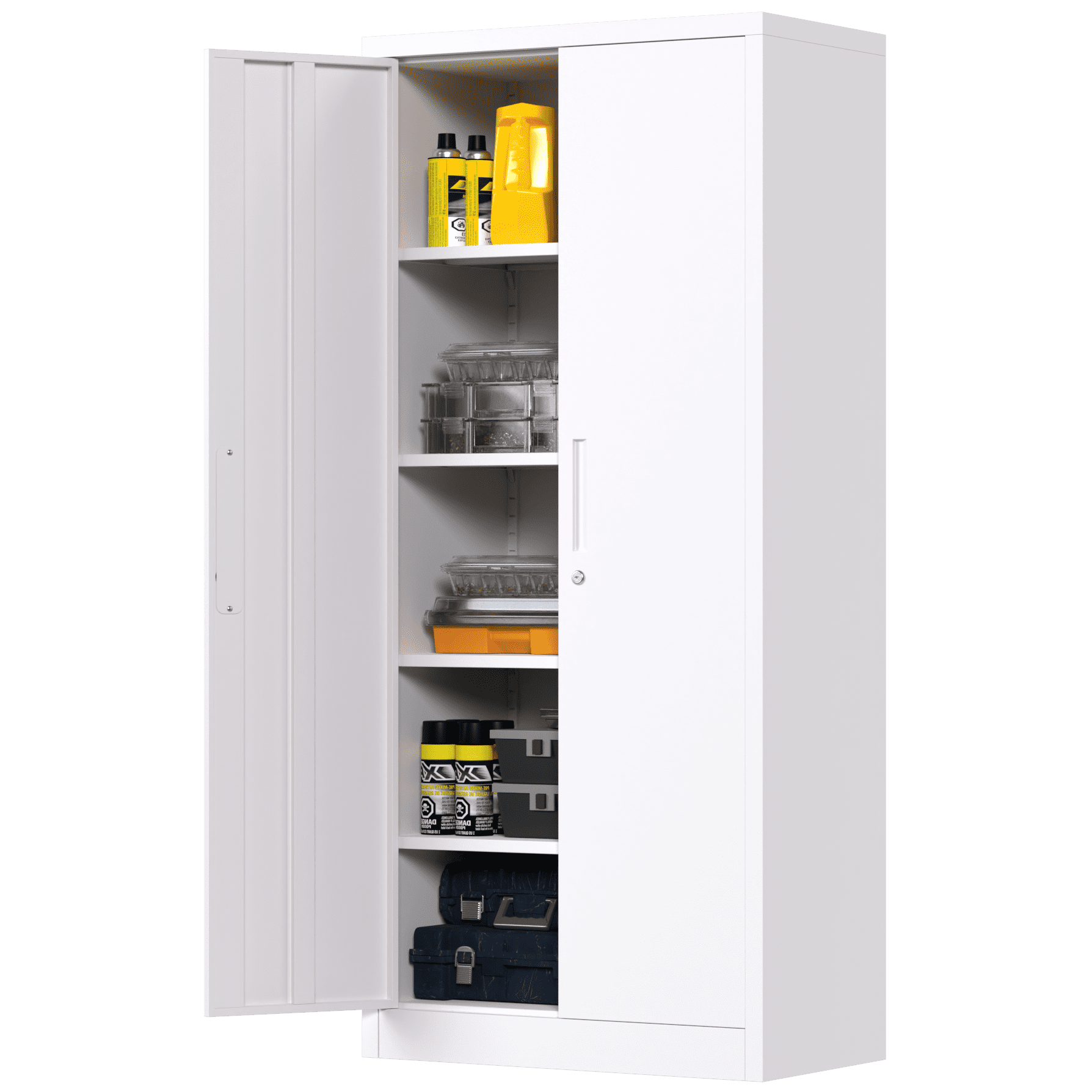 SUPEER Metal Storage Steel Storage with Adjustable