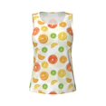 thumbnail image 6 of Sigee Colorful Lemons for Women's Workout Tank Top,Running Tank Tops,Sleeveless Gym ClothesSmall, 6 of 8