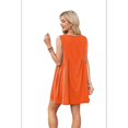 thumbnail image 3 of Sleeveless Mini Dress Orange-Red XL, 3 of 7