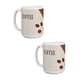 thumbnail image 1 of Duo de tazas de cerámica 445 ml diseño coffee minimalista, 1 of 7
