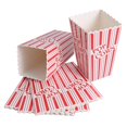 thumbnail image 1 of 6 Pcs Boîtes de Friandises Maïs Soufflé à Rayures Grande Taille Boîtes de Maïs Soufflé en Papier pour Fête - Rouge, 1 of 9