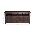 thumbnail image 3 of Bowery Hill Coffee Plantation 65" Solid Wood TV Stand Espresso, 3 of 7