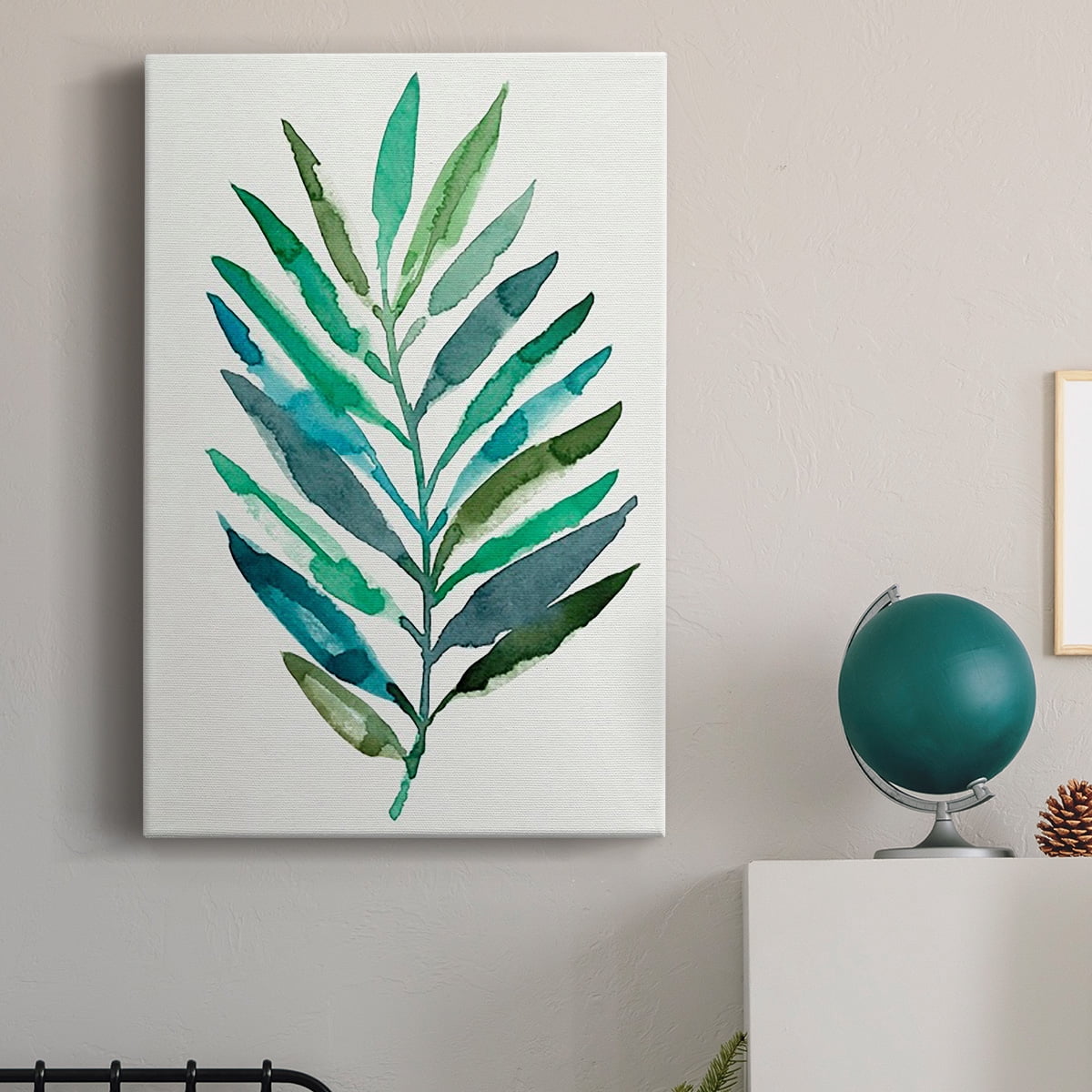 Palm Frond Flow IV Premium Gallery Wrapped Canvas - Ready to Hang