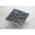 thumbnail image 7 of Kingston Brass Watercourse Transit 4" Square Grid Shower Drain BSF6310C, 7 of 7