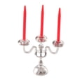 thumbnail image 4 of LeeQinersw 1/12 Dollhouse Candle Holder Doll House Candlestick for Cabinet Shelf Mantel Silver and Red, 4 of 9