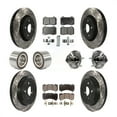 thumbnail image 1 of Transit Auto Front Rear Hub Bearing Assembly Coated Disc Brake Rotor and Ceramic Pad Shoe Kit (10Pc) for Car 2018-2020 Dodge Durango with Vented Rotors Left Right Driver Passenger Side KBB-127901, 1 of 2