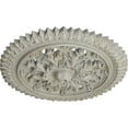 thumbnail image 3 of Ekena Millwork 21 5/8"OD x 2 1/2"P York Ceiling Medallion (Fits Canopies up to 3 5/8"), Hand-Painted Pot of Cream Crackle, 3 of 6