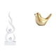 thumbnail image 1 of Escultura Moderna De Resina Con Forma De Pájaro Y Fuego, Figura Abstracta De Llama Y Animal Dorado, Adorno Decorativo Para El Hogar, Escritorio, Oficina, Patio, Estantería, Sala De Estar,, 1 of 8