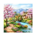 thumbnail image 1 of Wdftyju 5D DIY Diamond Painting Kits Peach Garden Full Round Drill Wall Decor Art Crafts Wdftyju 6kp9mm5mk0gu9zr6, 1 of 9