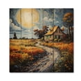 thumbnail image 3 of Designart "Farmhouse Timeless Abode painting" Countryside Print on Natural Pine Wood, 3 of 5