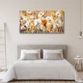 thumbnail image 4 of HFDF Sunflower Canvas Wall Art Yellow Plant Prints Pictures, Field fo Blooming Sunflower Landscape Painting for Living Room Wall Decor, Stretched andArtwork for Home Decor 16x12inch Framed, 4 of 6