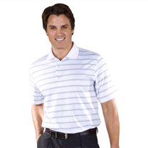 Monterey Club Men's Torrey Stripe Texture Golf Polo Shirt #1637