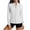 White, variant on Tqcoqu Women's UPF 50 Lightweight Athletic Jacket Sun Protection Full Zip Long Sleeve Shirts Hiking Outdoor Pockets,Army Green,Women's S-XXL