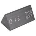 thumbnail image 2 of Reloj Despertador Digital de Madera NikouMX LED Grande con Temperatura, 2 of 8