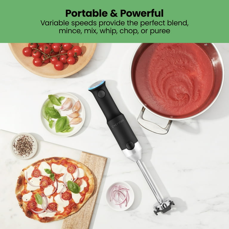 belt Fold Upward Chefman Cordless Immersion Blender Handheld, Variable Speeds, USB Charge, Black - Walmart.com belt Fold Upward Chefman Cordless Immersion Blender Handheld, Variable Speeds, USB Charge, Black - Walmart.com