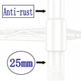 thumbnail image 3 of Standing Shelving Units, 36" W x 14" D x 32" H Metal Storage Shelves, Adjustable Carbon Steel Wire Shelving Rack Display Shelf for Garage Bathroom Kitchen Home Office (3-Tiers, White), 3 of 6
