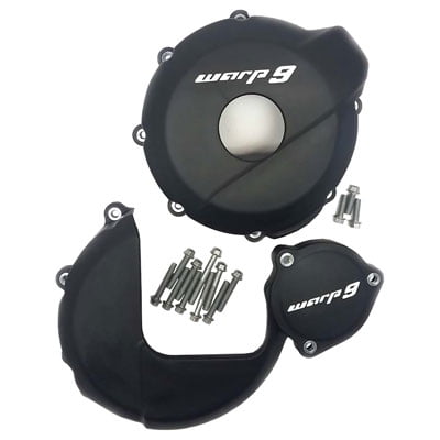 Warp 9 Engine Case Guards Black