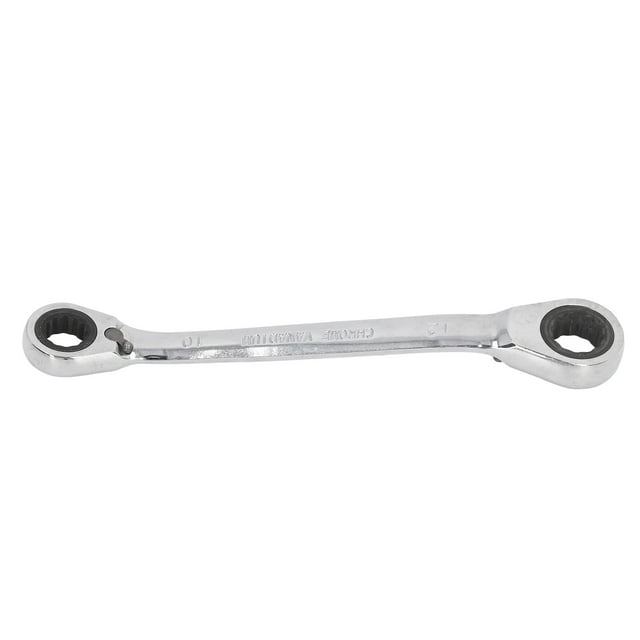 Llave De Doble Punta, Llave De Trinquete Acero Al Cromo Vanadio 72 Dientes Cabeza Giratoria De 180 Grados Liberación Rápida Para Taller Para El Hogar