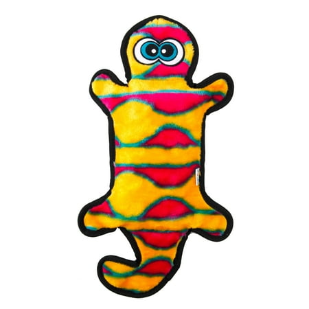 UPC: 0700603320733 | Outward Hound Invincibles Gecko Plush Dog Toy  Orange  Large