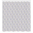 thumbnail image 3 of Botanical Shower Curtain, Abstract Floral Design with Minimal Elements Composition in Pastel Tones, Fabric Bathroom Set with Hooks, 69W X 84L Inches Extra Long, Multicolor, by Ambesonne, 3 of 3