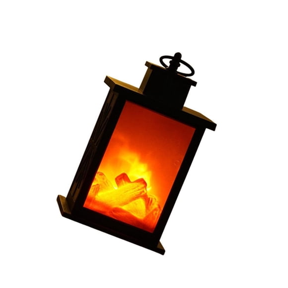 becaristey Lanterne de Foyer LED Portable Sans Flamme Lampe à Effet de Feu pour Maison Jardin m Carré