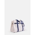 thumbnail image 2 of Free Assembly Women's Canvas Tote Handbag with Tote Charm, Natural with Navy, 2 of 7
