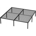 18 Inch High Metal Platform Bed Frame with Maximum Storage Space Under