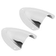 1 Pair Stainless Steel Clam Shell Vent Polished Marine Wire Cable Vent