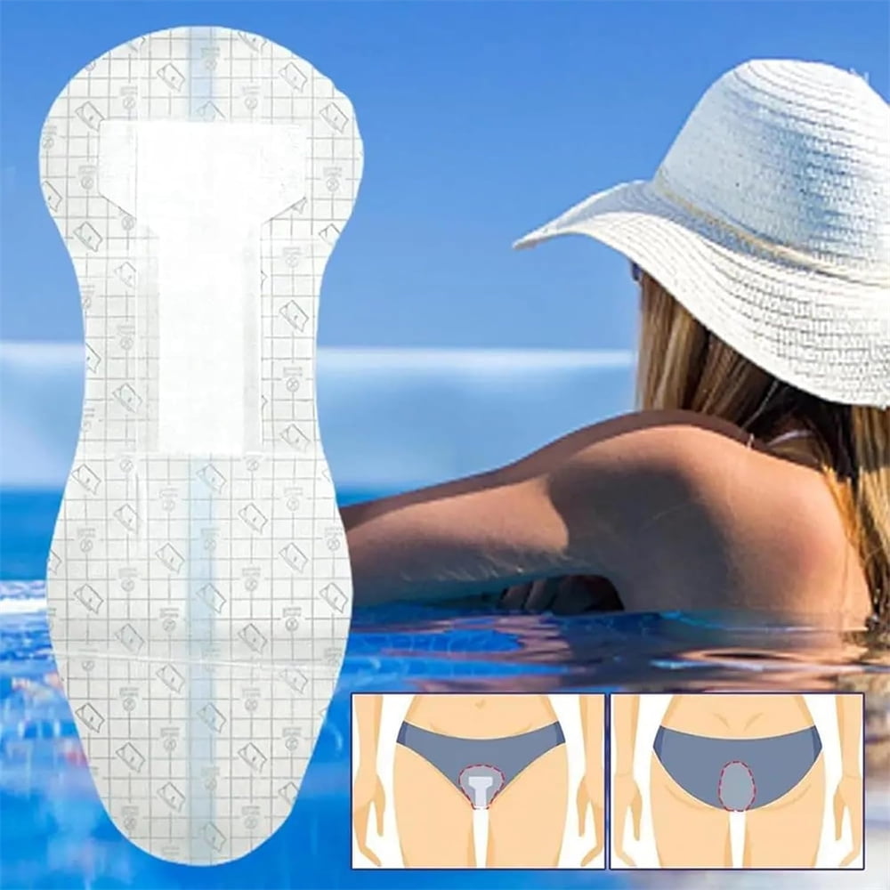 NOGIS Waterproof Swimming Pads for Women Waterproof Private Patches Prevent Dirt Skin Friendly Private Stickers Swimming Private Stickers, Perfect for Swimming and Daily Use (10 Pcs)