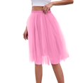 thumbnail image 4 of BRDFRL Women A-Line Tulle Skirt Tutu Knee Length Pink XL, 4 of 6