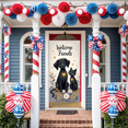 thumbnail image 5 of Cute Animal Welcome Banner Friendly Design Polyester Material Decorative Hearts for Home Decoration Party Entrance Greeting, 5 of 5