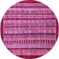 thumbnail image 1 of Ahgly Company Indoor Round Southwestern Pink Country Area Rugs, 5' Round, 1 of 4