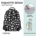 thumbnail image 5 of Stylish Cat Themed Backpack for Women & Teens - Durable Waterproof School Bag for College & Work - Roomy Laptop Backpack with Side Pockets - Chic Floral Cat Design, 5 of 6