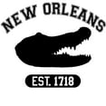 thumbnail image 3 of CafePress - New Orleans, Est. 1718 Gator Long Sleeve T Shirt - Unisex Cotton Long Sleeve T-Shirt, 3 of 4