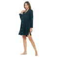 thumbnail image 2 of Ashford & Brooks Women's Flannel Plaid Sleep Shirt Button Down Nightgown, 2 of 5