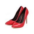 thumbnail image 5 of New Women Miss L Jackson Quilted Leatherette Pointy Toe Studded Stiletto Pump Sz, 5 of 5