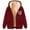 Wine, variant on purcolt Women's Sherpa Lined Hooded Sweatshirt Full Zip Up Winter Warm Hoodie Comfy Hooded Fleece Jacket with Pockets