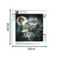 thumbnail image 2 of 5D DIY diamante pintura Lobo mosaico 5D punto de cruz cuadrado taladro bordado decoración imagen artesanía Kearding JJ13334-00, 2 of 6