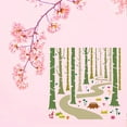 thumbnail image 7 of Woodland Forest Stencils 11.8x11.8 inch Forest Tree Painting Stencil Forest Path Stencil Plant Drawing Stencil Into The Woods Stencils for Painting on Wood Floor Wall Fabric, 7 of 7