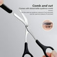 thumbnail image 5 of Eyebrow Razor Eyebrow Kit, 6 in 1 Eyebrow Grooming Set, Eyebrow Trimmers Set Brow Razors Trimmer 3 Pack, 1 Eyebrow Scissor, 2 Eyebrow Brush and 3 Razor Blade Refills, Black, E3-6pcs-black, 5 of 5